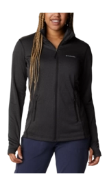 Zip Sweatshirt Columbia Women Park View Grid Fleece Full Zip Black Heather