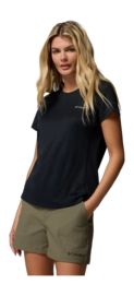 T-Shirt Columbia Women Zero Rules Light SS Crew Black