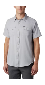 Chemise Columbia Men Utilizer II Solid Short Sleeve Shirt Columbia Grey