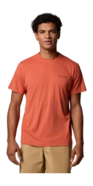 T-Shirt Columbia Men Zero Rules Light SS Crew Tuscan
