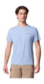 T-Shirt Columbia Men Zero Rules Light SS Crew Ripple Blue