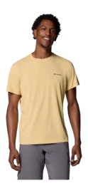 T-Shirt Columbia Men Zero Rules Light SS Crew Sand Dune