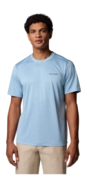 T-Shirt Columbia Men Columbia Hike Crew Ripple Blue