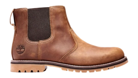 Boots Timberland Men Larchmont II Chelsea Saddle Brown-Shoe size 44