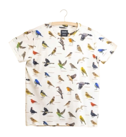T-Shirt SNURK Bird Watching Unisex Weiß