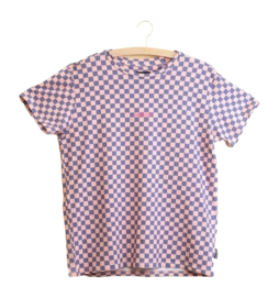 T-Shirt SNURK Check Unisex Violett