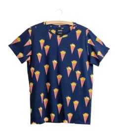 T-Shirt SNURK Unisex Fries Navy