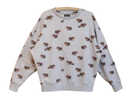 Sweater SNURK Hippos Relaxed Unisex Grau