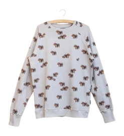 Sweatshirt SNURK Hippos Herren Grau