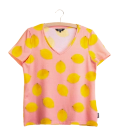 T-Shirt V-Neck SNURK Women Lemon