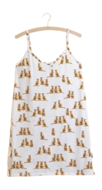 Trägerkleid SNURK Meerkats Damen Weiß