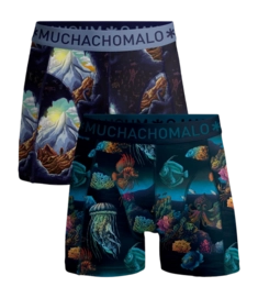 Boxer Shorts Muchachomalo Boys Deep Sea Mountaintops Print/Print (2-Pack)