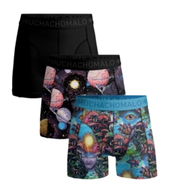 Boxer Shorts Muchachomalo Men Inner Outer Space Print/Print/Black (3-Pack)
