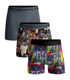 Boxershorts Muchachomalo Redridinghood Hansel Print / Grey (3er-Pack)