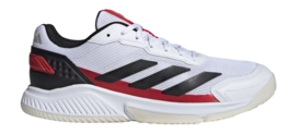 Padelschoen Adidas Men Courtquick Padel White Core Black Lucid Red