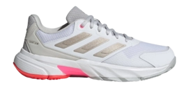 Tennisschoen Adidas Women Courtjam Control 3 Cloud White Iron Metallic Lucid Red