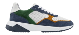 Rehab Men Booster Lthr Nub White Blue Green