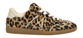 Baskets Fred de la Bretoniere Femme Pearl Ami Sneaker Leopard Pony Light Brown