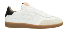 Fred de la Bretoniere Women Pearl Sign Sneaker Leather White Black
