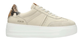 Fred de la Bretoniere Damen Vajen Babs Sneaker Leather White Brown