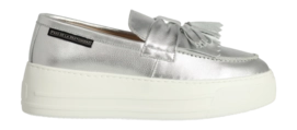 Fred de la Bretoniere Women Vajen Mocca Loafer Metallic Silver