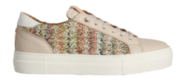 Baskets Fred de la Bretoniere Femme Storm Luca Sneaker Raffia White Off White