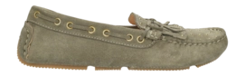 Fred de la Bretoniere Women Billy Indy Moccasin Suede Sage Green