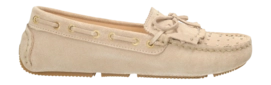 Fred de la Bretoniere Women Billy Indy Moccasin Suede Light Sand