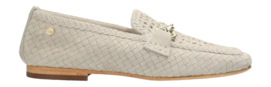 Fred de la Bretoniere Women Jolien Loafer Woven Suede Off White