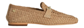 Fred de la Bretoniere Women Jolien Loafer Woven Suede Taupe
