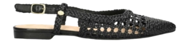 Fred de la Bretoniere Damen Elenora Sling Slingback Woven Leather Black