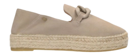 Fred de la Bretoniere Women June Chain Espadrille Suede Taupe