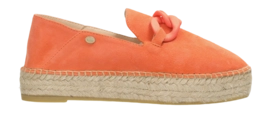 Fred de la Bretoniere Women June Chain Espadrille Suede Coral
