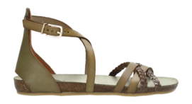 Fred de la Bretoniere Women Nadia Sandal Vachetta Woven Taupe