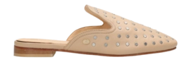 Fred de la Bretoniere Women Elia Stud Slipper Leather Natural