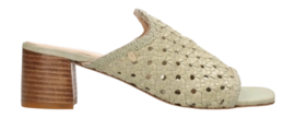 Fred de la Bretoniere Women Elicia Mule Slipper Woven Leather Sage Green