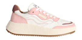 Shabbies Amsterdam Women Chavi Ziggi Sneaker Nubuck White Pink