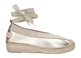 Espadrilles Shabbies Amsterdam Femme Palma Kimono Espadrille Metallic Light Gold