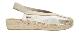 Shabbies Amsterdam Women Palma Ki Sling Espadrille Metallic Silver