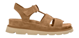 Shabbies Amsterdam Women Wana Sandal Suede Cognac