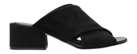 Shabbies Amsterdam Women Wayona Cross Slipper Suede Black