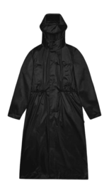 Regenjas RAINS Unisex Bold Longest Jacket Black Grain