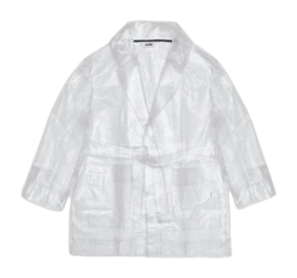 Regenjas RAINS Unisex Snake Short Overcoat Transparent