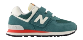 New Balance Kids PV574VPG New Spruce/Blast Red