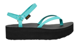 Teva Women Flatform Sandal Slim Bright Teal Black