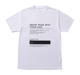 T-Shirt Snow Peak Men SPW Tour 2025 White