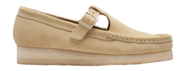 Mocassin Clarks Originals Women Wallabee T Bar Maple