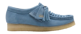 Veterschoen Clarks Originals Women Wallabee Weave Powder Blue