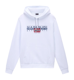 Pull à Capuche Napapijri Homme Aylmer Bright White