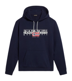 Pull à Capuche Napapijri Homme Aylmer Blu Marine
